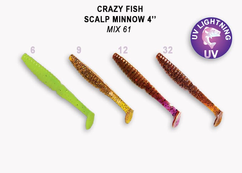 Crazy fish. Crazy Fish Scalp Minnow. Crazy Fish Scalp Minnow 4. Виброхвост Crazy Fish Scalp Minnow 4" 18-10-1-4. Силикон Crazy Fish.