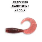 Силиконовые приманки Crazy Fish Angry spin 1" 20-25-41-4