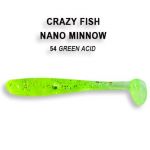 Силиконовые приманки Crazy Fish Nano minnow 1.6" 6-40-54-6