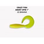 Силиконовые приманки Crazy Fish Angry spin 1" 20-25-3-6