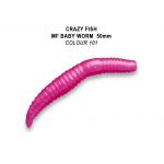 Силиконовые приманки Crazy Fish MF Baby worm 2" 66-50-101-9-EF