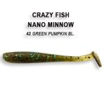 Силиконовые приманки Crazy Fish Nano minnow 1.6" 6-40-42-6