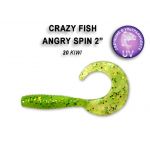 Силиконовые приманки Crazy Fish Angry spin 2" 21-45-20-6