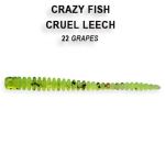 Силиконовые приманки Crazy Fish Cruel leech 2.2" 8-55-22-6