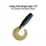 Силиконовые приманки Crazy Fish Angry Spin 1.8" 79-45-42-6
