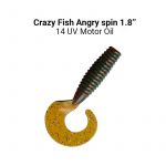 Силиконовые приманки Crazy Fish Angry Spin 1.8" 79-45-14-6