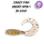 Силиконовые приманки Crazy Fish Angry spin 1" 20-25-30-3