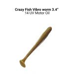Силиконовые приманки Crazy Fish Vibro worm 3.4" 12-85-14-6