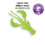 Силиконовые приманки Crazy Fish Nimble 2" 50-50-54-6-F