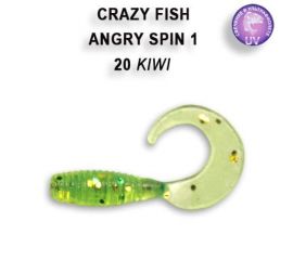 Силиконовые приманки Crazy Fish Angry spin 1" 20-25-20-5
