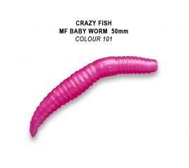 Силиконовые приманки Crazy Fish MF Baby worm 2" 66-50-101-9-EF