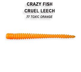 Силиконовые приманки Crazy Fish Cruel leech 2.2" 8-55-77-6