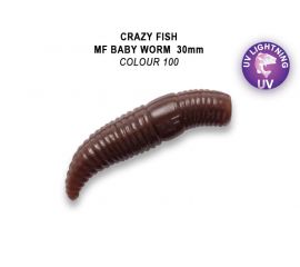 Силиконовые приманки Crazy Fish MF Baby worm 1.2" плавающие