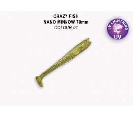 Силиконовые приманки Crazy Fish Nano minnow 2.8" 53-70-1-7-F