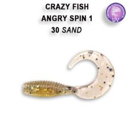 Силиконовые приманки Crazy Fish Angry spin 1" 20-25-30-3