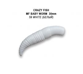 Силиконовые приманки Crazy Fish MF Baby worm 1.2" плавающие 65-30-59-9-EF