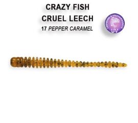 Силиконовые приманки Crazy Fish Cruel leech 2.2" 8-55-17-6