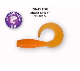 Силиконовые приманки Crazy Fish Angry spin 1" 20-25-77-6