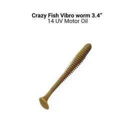 Силиконовые приманки Crazy Fish Vibro worm 3.4" 12-85-14-6
