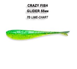 Силиконовые приманки Crazy Fish Glider 2.2" 35-55-7d-6-F