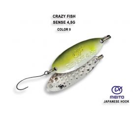Колеблющаяся блесна Crazy Fish Sense 4.5 г #9-SOL купить в Казани с доставкой по России в рыболовном интернет-магазине Spinningistlife