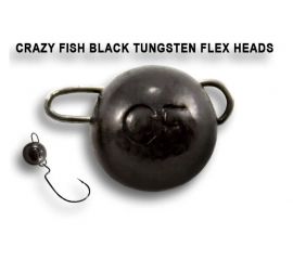 Вольфрамовая чебурашка Crazy Fish 7г цвет чёрный.