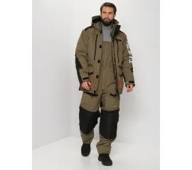 Костюм Siberia цв.хаки/черный тк.Breathable р.44-46 рост 182-188 купить в рыболовном интернет-магазине Spinningistlife в Казани с доставкой по России