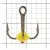 Крючок тройник для приманок Lucky John с цветной каплей размер.006/04 недорого в интернет магазине Спиннингист Лайф