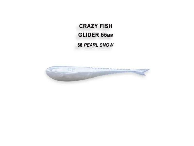 Силиконовые приманки Crazy Fish Glider 2.2" 35-55-66-6-F