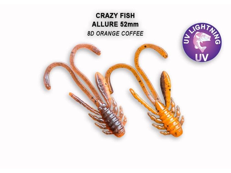 Силиконовые приманки Crazy Fish Allure 2" 47-52-8d-6