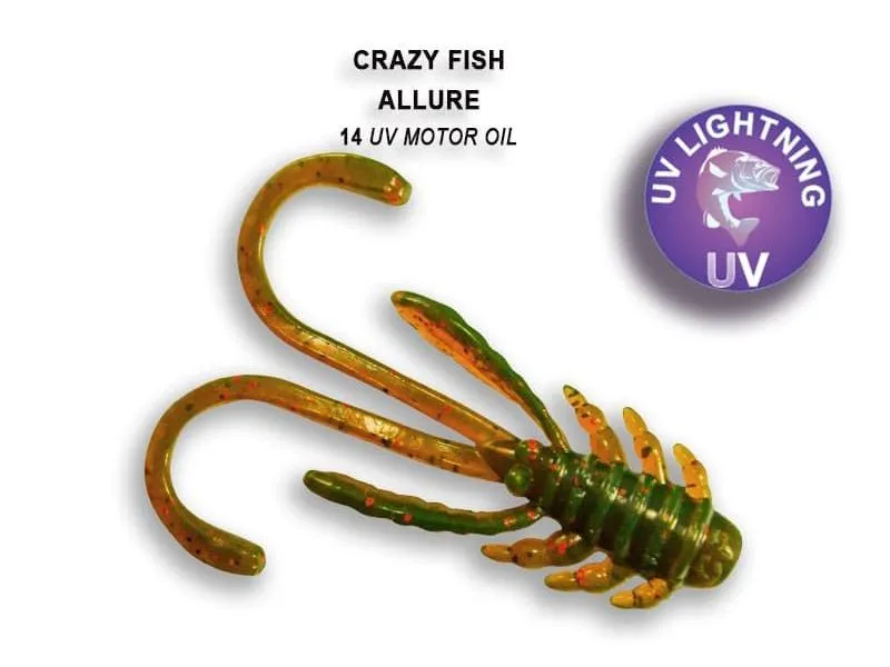 Силиконовые приманки Crazy Fish Allure 1.6" 23-40-14-6