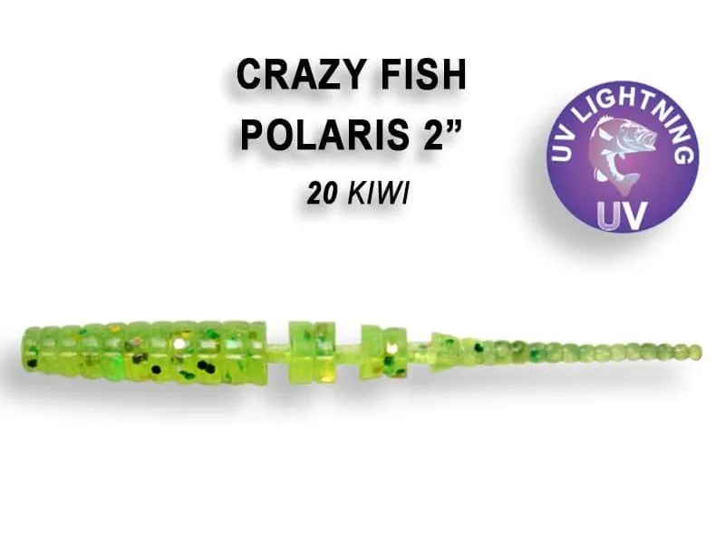 Силиконовые приманки Crazy Fish Polaris 2.2" 17-54-20-6