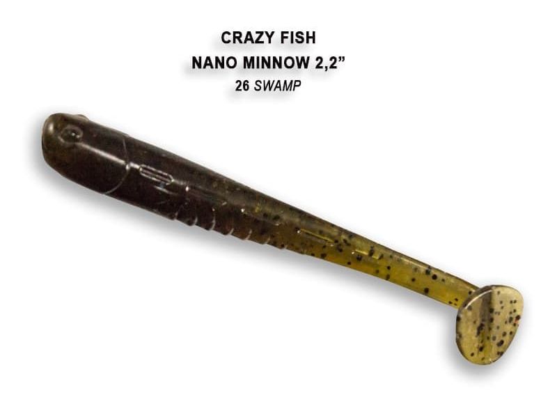 Силиконовые приманки Crazy Fish Nano minnow 2.2" 22-55-26-6
