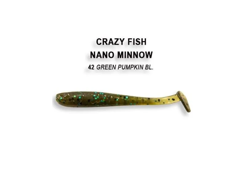 Силиконовые приманки Crazy Fish Nano minnow 1.6" 6-40-42-6