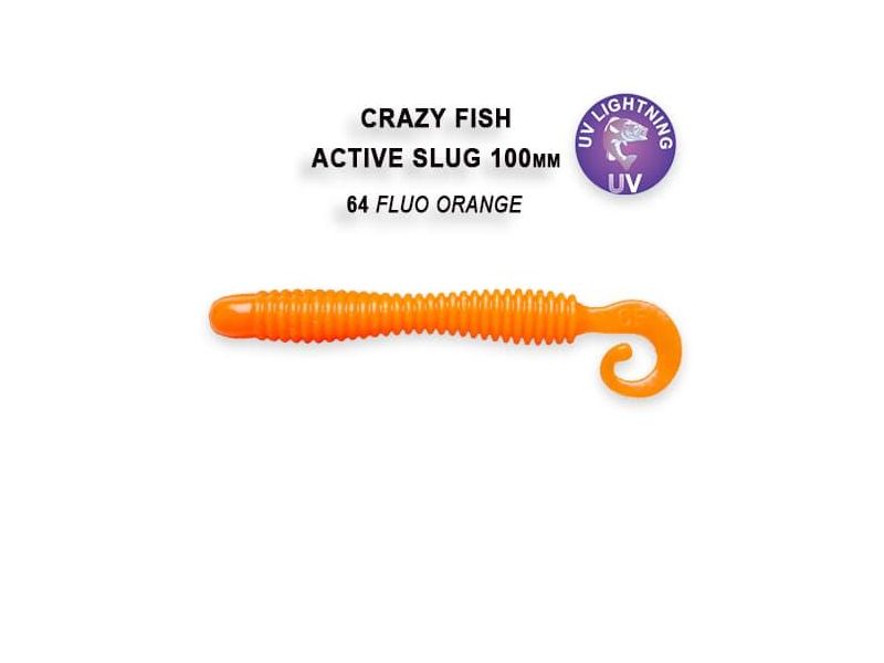 Силиконовые приманки Crazy Fish Active slug 4" 31-100-64-6