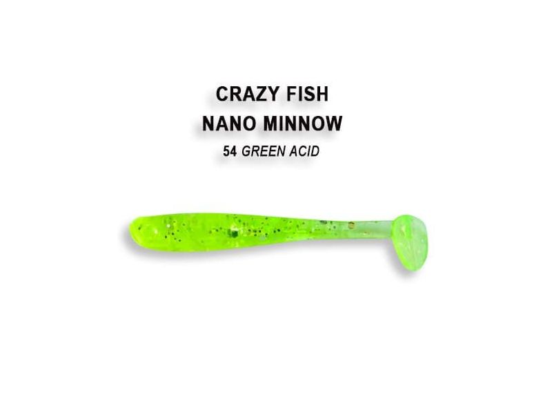 Силиконовые приманки Crazy Fish Nano minnow 1.6" 6-40-54-6