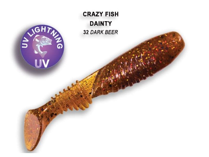 Силиконовые приманки Crazy Fish Dainty 3.3" 25-85-32-6