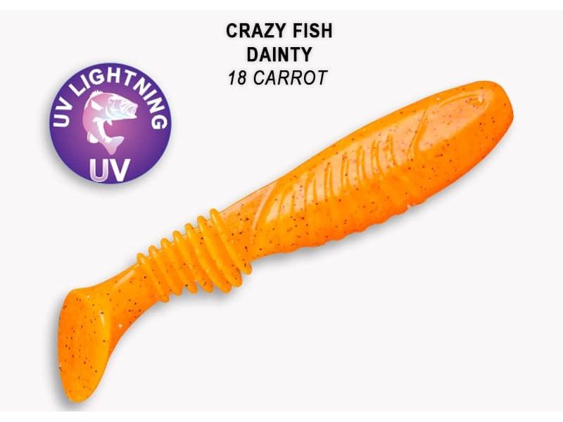 Силиконовые приманки Crazy Fish Dainty 3.3" 25-85-18-6