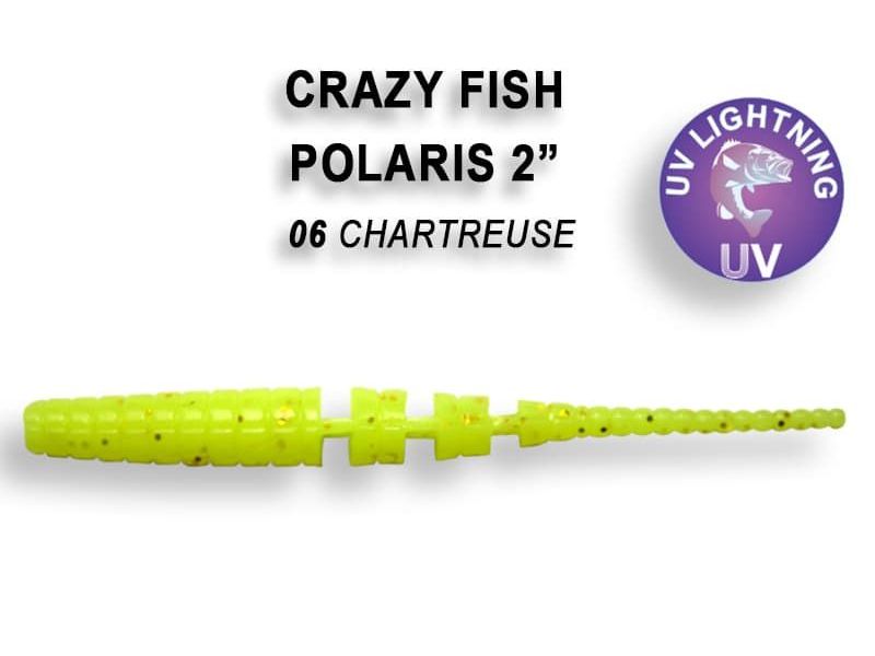 Силиконовые приманки Crazy Fish Polaris 2.2" 17-54-6-5