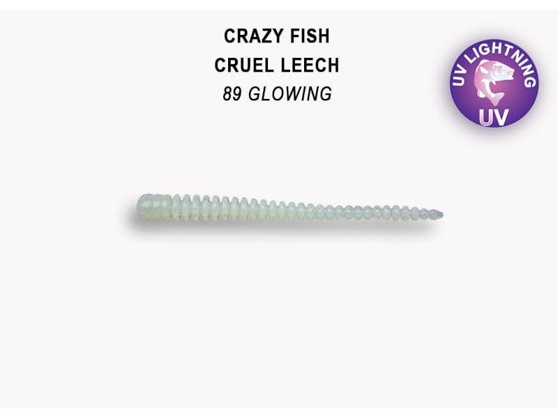 Силиконовые приманки Crazy Fish Cruel leech 2.2" 8-55-89-6