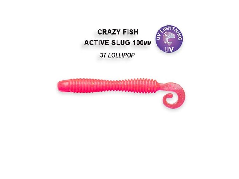 Силиконовая приманка Crazy Fish Active slug 4" 31-100-37-6