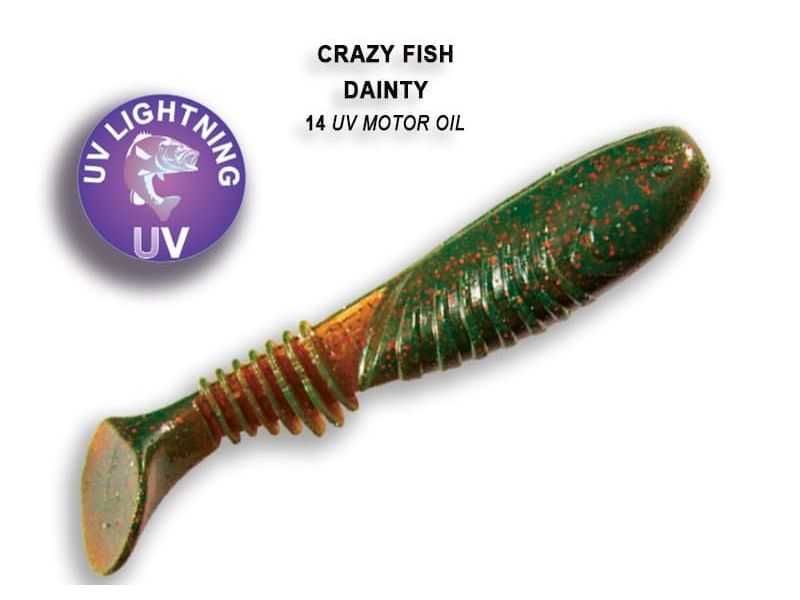 Силиконовые приманки Crazy Fish Dainty 3.3" 25-85-14-6