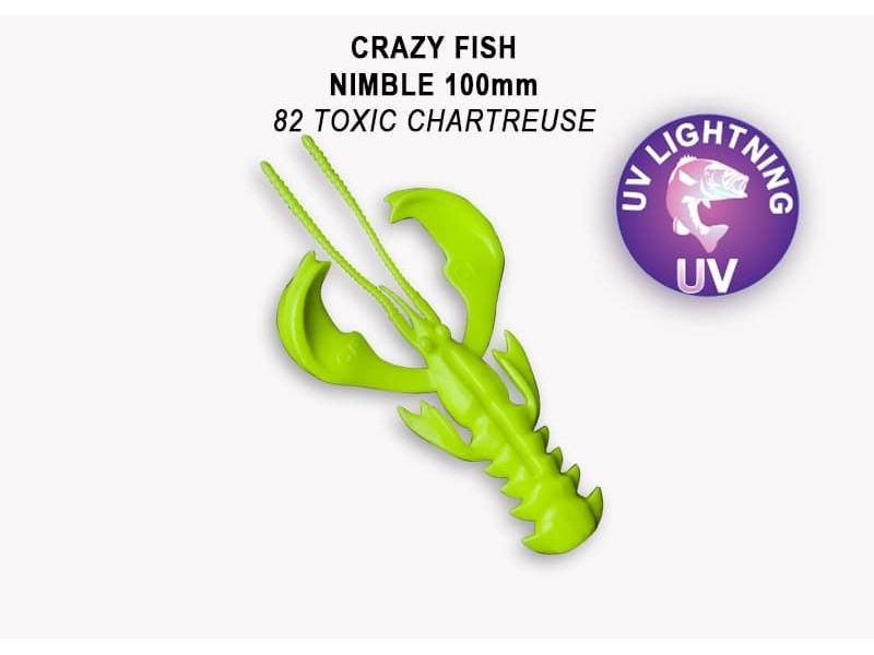 Силиконовые приманки Crazy Fish Nimble 4" 43-100-82-6-V