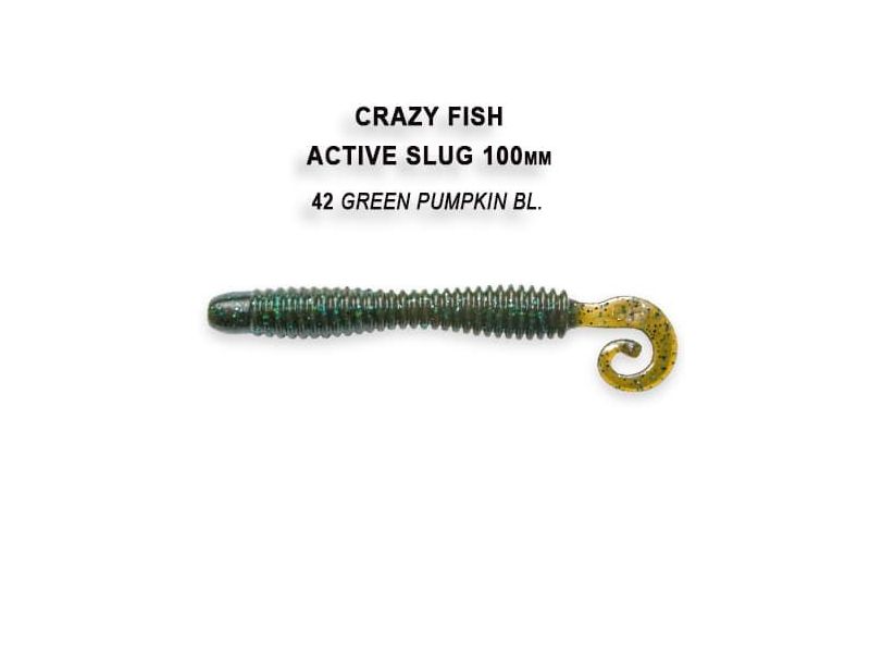 Силиконовая приманка Crazy Fish Active slug 4" 31-100-42-6