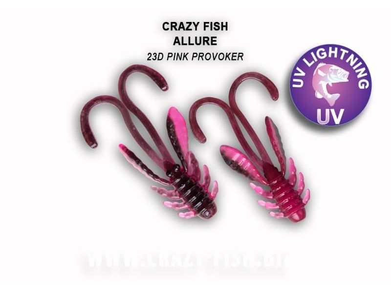 Силиконовые приманки Crazy Fish Allure 1.6" 23-40-23d-6