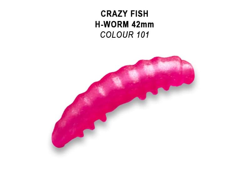 Силиконовые приманки Crazy Fish MF H-Worm 1.65" 64-42-101-9-EF
