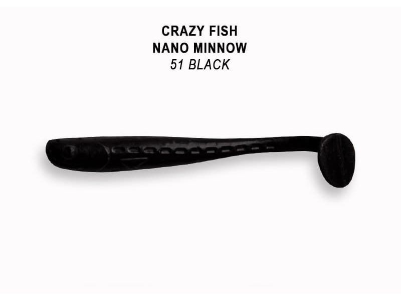 Силиконовые приманки Crazy Fish Nano minnow 1.6" 6-40-51-6