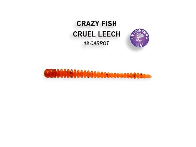 Силиконовые приманки Crazy Fish Cruel leech 2.2" 8-55-18-6