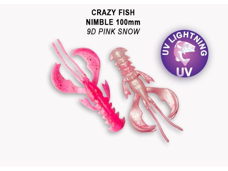 Силиконовые приманки Crazy Fish Nimble 4" 43-100-9d-6-V