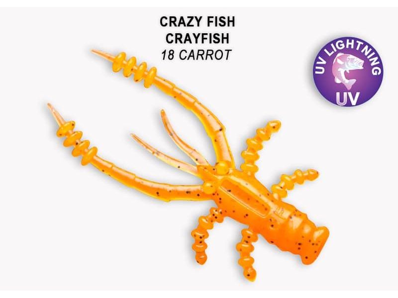 Силиконовые приманки Crazy Fish Crayfish 1.8" 26-45-18-6